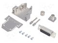 Connector: D-Sub; PIN: 15; plug; female; soldering; for cable; black ENCITECH DCRP15-DMS-CF65