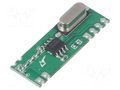 Module: RF; AM receiver; ASK,OOK; 433.92MHz; -114dBm; 1.8÷3.6VDC HOPE MICROELECTRONICS RFM210LCF-433S1