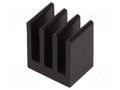 Heatsink: extruded; black; L: 10mm; W: 13.5mm; H: 15.24mm; 23.4K/W FISCHER ELEKTRONIK ICKSMDK10SA