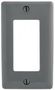WALL PLATE, NYLON, 1 GANG, GRAY NP26GY