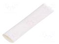 Heat shrink sleeve; thin walled; 3: 1; 12mm; L: 30m; white; reel HELLERMANNTYTON TF31-12/4WH30