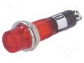 Indicator: bulb; recessed; 12VDC; Cutout: Ø7.5mm; for soldering NINIGI NI-2FRD-12V