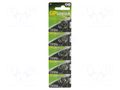 Battery: lithium; CR1216,coin; 3V; 25mAh; non-rechargeable; 5pcs. GP BAT-CR1216/GP-B5