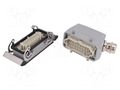 Connector: HDC; male + female; HE; PIN: 16; 16A; 500V; 16+PE; size 6 WEIDMÜLLER KIT-HE16.120M
