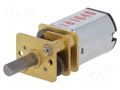 Motor: DC; with gearbox; HP; 6VDC; 1.6A; Shaft: D spring; max.84mNm POLOLU POLOLU-2213