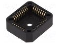 Socket: integrated circuits; PLCC32; THT; phosphor bronze; 1A NINIGI PLCC-32G