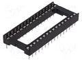 Socket: integrated circuits; DIP32; 15.24mm; THT; Pitch: 2.54mm CONNFLY ICVT-32P