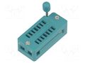 Socket: integrated circuits; ZIF; DIP14; 7.62mm; THT; demountable CONNFLY DS1044-140G