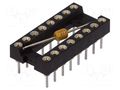 Socket: integrated circuits; DIP16; Pitch: 2.54mm; precision; THT MPE GARRY DIL-16C