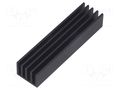 Heatsink: extruded; grilled; black; L: 75mm; W: 19mm; H: 14mm FISCHER ELEKTRONIK SK633/75/SA