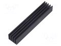 Heatsink: extruded; grilled; black; L: 100mm; W: 19mm; H: 10mm FISCHER ELEKTRONIK SK632/100/SA