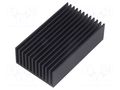 Heatsink: extruded; grilled; black; L: 75mm; W: 45mm; H: 22mm FISCHER ELEKTRONIK SK626/75/SA