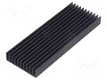 Heatsink: extruded; grilled; black; L: 100mm; W: 37mm; H: 10mm FISCHER ELEKTRONIK SK564/100/SA