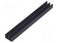 Heatsink: extruded; grilled; black; L: 75mm; W: 10mm; H: 6mm; anodized FISCHER ELEKTRONIK SK646/75/SA
