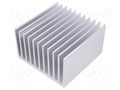 Heatsink: extruded; grilled; natural; L: 100mm; W: 100mm; H: 60mm FISCHER ELEKTRONIK SK644/100/AL