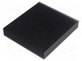 Heatsink: extruded; grilled; black; L: 100mm; W: 90mm; H: 17mm FISCHER ELEKTRONIK SK624/100/SA