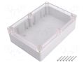 Enclosure: multipurpose; X: 126mm; Y: 176mm; Z: 55mm; ABS; grey; IP65 KRADEX Z74JPH-TM-ABS