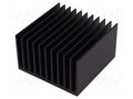 Heatsink: extruded; grilled; black; L: 100mm; W: 100mm; H: 60mm FISCHER ELEKTRONIK SK644/100/SA