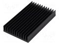 Heatsink: extruded; grilled; black; L: 100mm; W: 59.69mm; H: 15mm FISCHER ELEKTRONIK SK630/100/SA