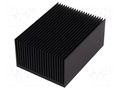 Heatsink: extruded; grilled; black; L: 100mm; W: 75mm; H: 45mm FISCHER ELEKTRONIK SK628/100/SA