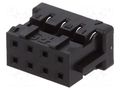 Connector: wire-wire/PCB; plug; female; PIN: 8; SignalBee; straight HIROSE DF11-8DS-2C