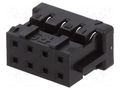Connector: wire-wire/PCB; plug; female; PIN: 8; SignalBee; straight HIROSE DF11-8DS-2C