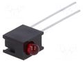 LED; in housing; 3mm; No.of diodes: 1; red; 10mA; Lens: red,diffused BROADCOM (AVAGO) HLMP-1301-E00A1