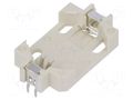 Socket; CR2032,DL2032; Batt.no: 1; horizontal,THT; H: 5.5mm; white CONNFLY DS1092-07-W6L