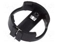 Socket; CR2032,DL2032; Batt.no: 1; horizontal,THT; H: 8mm; black CONNFLY DS1092-06-B6P