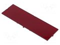 Front panel; without frame,with holder; semi-transparent red ITALTRONIC IT-P05080821F