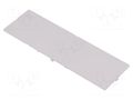 Front panel; without frame,with holder; grey ITALTRONIC IT-P05080201F.BL
