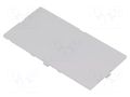 Front panel; without frame,with holder; grey ITALTRONIC IT-P05050201F.BL