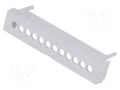 Terminals cover; grey; Holes no: 12; 5.08mm ITALTRONIC IT-P05040201T.BL