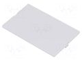 Front panel; without frame,with holder; grey ITALTRONIC IT-P05040201F.BL