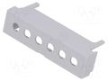 Terminals cover; grey; Holes no: 6; 7.65mm ITALTRONIC IT-P05030204T.BL