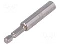 Holder; 1/4"; Overall len: 75mm; Mounting: 1/4" (E6,3mm) BAHCO SA.KSR753-1P