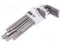 Wrench-set; hex key; stainless steel; 9pcs. BAHCO SA.BE-9770I