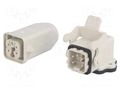 Connector: HDC; male + female; S-A; PIN: 5; 4+PE; size 3A; angled MOLEX MX-93603-0025