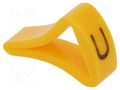 Markers; Marking: U; 6÷10.5mm; H: 16mm; A: 10mm; -30÷100°C; leaded KURANT MZ-3/U