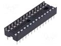 Socket: integrated circuits; DIP28; 7.62mm; THT; Pitch: 2.54mm CONNFLY ICVT-28P-W