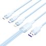 USB 2.0 A to 3-in-1 6A cable Vention CTRLG 1.5M (blue), Vention CTRLG