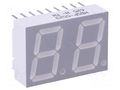 Display: LED; 7-segment; 14.22mm; 0.56"; No.char: 2; red; 0.9÷2.8mcd BROADCOM (AVAGO) HDSP-5523