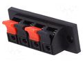 Connector: loudspeaker; terminal; stereo; for panel mounting Goobay CC-210D