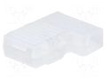 Terminals cover; female; angled 90°; ways: 1; natural; FASTON TE Connectivity 180984