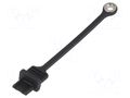 Protection cap; Application: USB B mini socket; black; MUSB AMPHENOL COMMUNICATIONS SOLUTIONS MUSB2E151015BP
