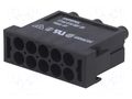Connector: HDC; module; male; 400V; PIN: 10; w/o contacts; 1.6mm AMPHENOL C146-D10001-E8