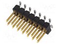 Connector: pin strips; pin header; male; PIN: 14; AMPMODU MOD II TE Connectivity 1241050-7