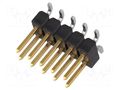 Connector: pin strips; pin header; male; PIN: 10; AMPMODU MOD II TE Connectivity 1241050-5