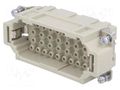 Connector: HDC; contact insert; male; 16A; 500V; Han® EE; PIN: 32 HARTING 09320323001