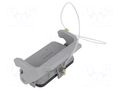 Protection cover; size 10B; Han; with latch; metal; 57x27mm HARTING 09300105432
